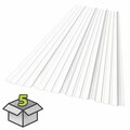 Sunsky 9 - 38 in. x 6 ft. Polycarbonate Roof Panel in Clear, 5PK 401028